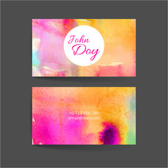 Set of two creative business card