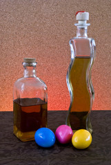 Le bottiglie e le uova Pasquali