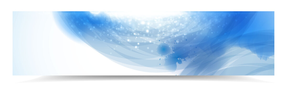 Blue Banner Vector Background