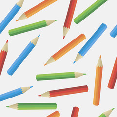 Seamless background with colored pencils