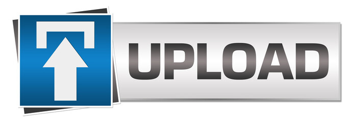Upload Blue Grey Button Style