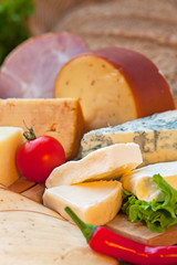 Various types of cheese