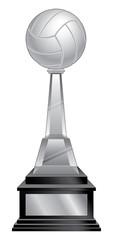 Volleyball Trophy - Black Base