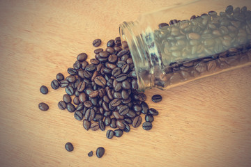 coffee beans background - vintage effect style pictures