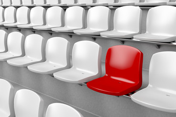 Fototapeta premium Unique red seat