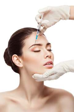 Girl gets injectio