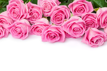Plakat Valentines day background with pink roses