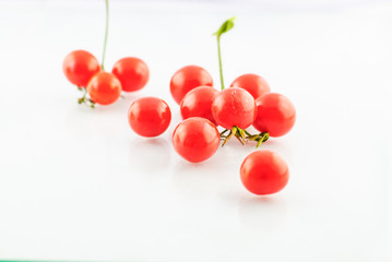 Cherry tomatoes isolated