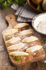 Homemade potato gnocchi