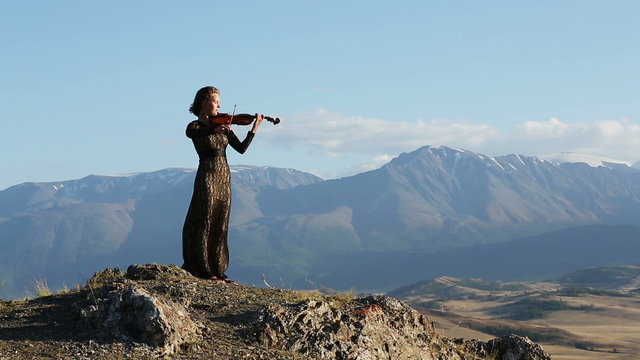 Violinist,  Young Woman playing the violin
