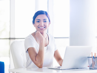 Fototapeta premium Confident about her future