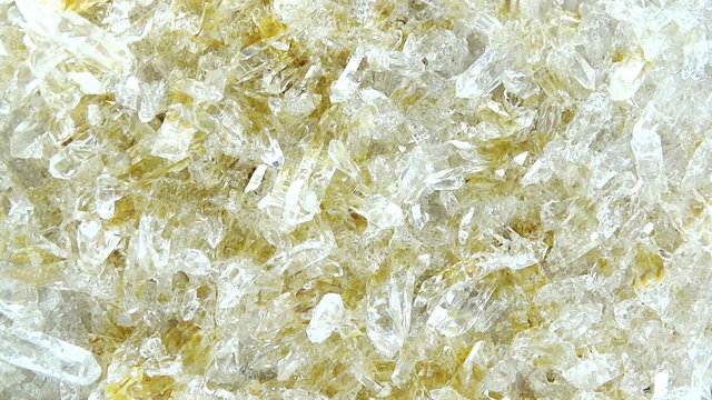 Natural quartz semigem geode crystals geological mineral