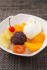 フルーツあんみつ