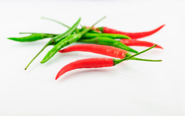 Red and Green Chillies