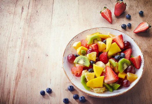 Fototapeta Fresh fruit salad