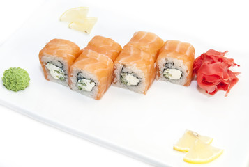 delicious seafood sushi at a Japanese restaurant