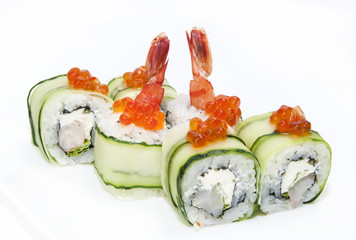 delicious seafood sushi at a Japanese restaurant