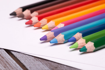 Naklejka premium colorful pencils