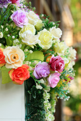 Vintage roses artificial