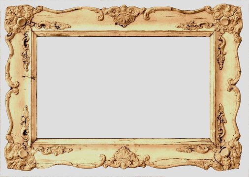 Rahmen des Biedermeier in Sepiaton