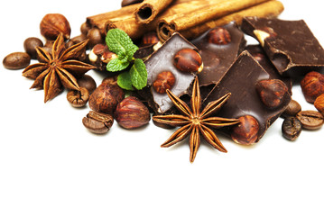Dark  chocolate with nuts