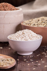 assortment of rice