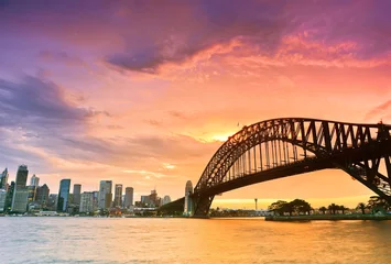 Poster Sydney Harbour Panorama at dusk © Javen