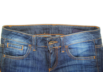 Blue Jeans Isolated on White