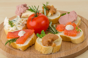Assorted tapas