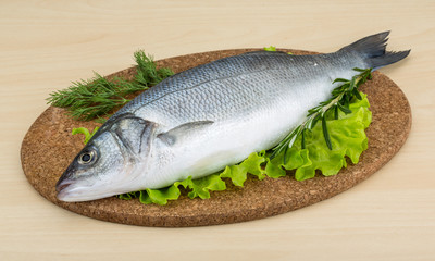 Raw seabass