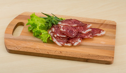 Sliced salami