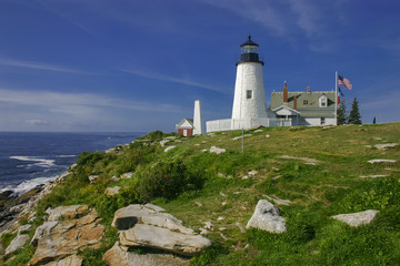 Fototapeta na wymiar Pemaquid Lighthouse, Maine, USA