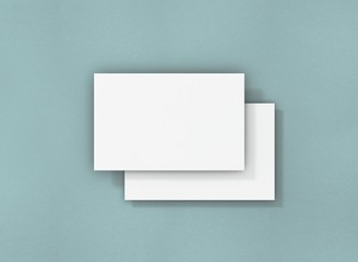 Visitenkarte fliegend Hintergrund blau