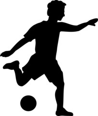 Soccer Football Player Kick