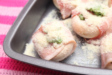 Champignons mit Speck und Bärlauchbutter
