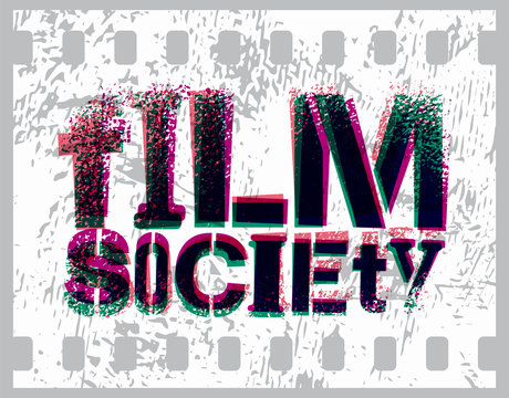 Typographic Graffiti Design for Film Society.