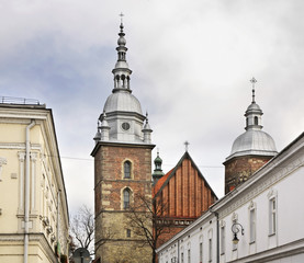 Fototapeta na wymiar Church of St. Margaret in Nowy Sacz. Poland