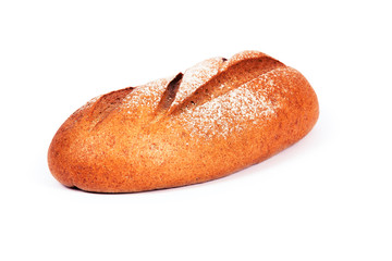 bread on a white background