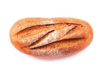 bread on a white background