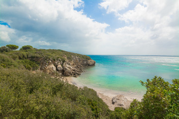 Fototapeta na wymiar colorful coastline in Sardinia