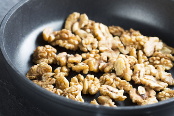 Toasting Walnuts.