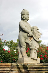 Fototapeta na wymiar Statue Domgarten Quedlinburg