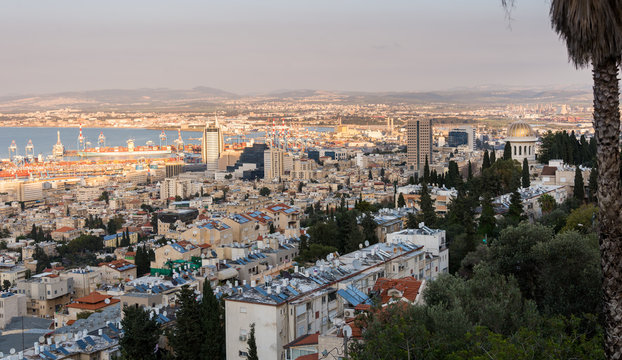 View of Haifa from Sderot Hatsiyonut viewpoint