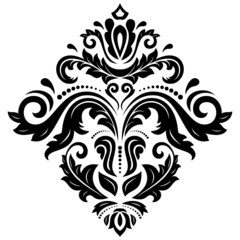 Damask Vector Orient Pattern