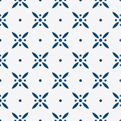 Obraz premium Blue and white delft pattern