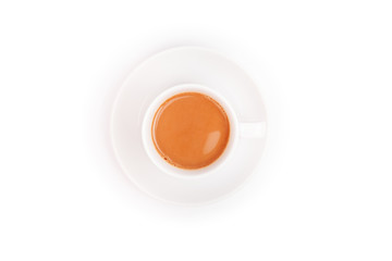 cup coffee isolated on white