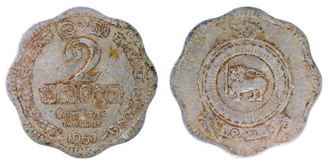 old rare coin of ceylon