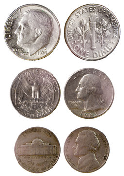 Different Old American Coins