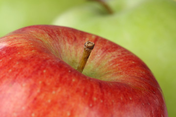 Nahaufnahme roter Apfel Frucht