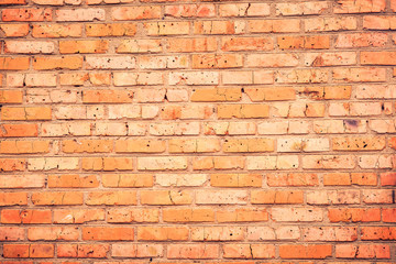 Old grunge brick wall background